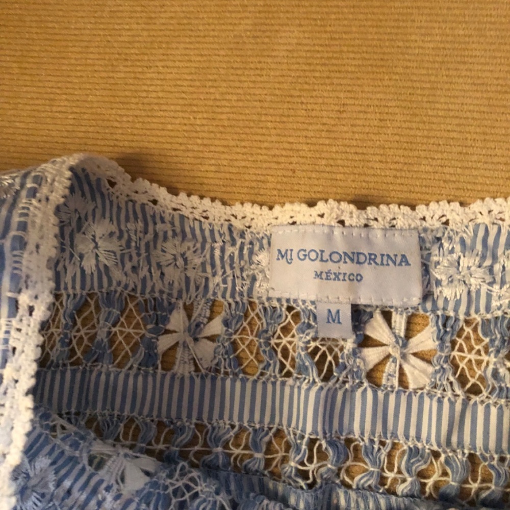 San Antonino hand embroidered Deshilado top - Picture 5 of 7